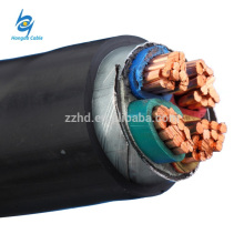 Cabo blindado de cobre do henan da isolação SWA do PVC do condutor de 0.6 / 1KV VV22 eletro